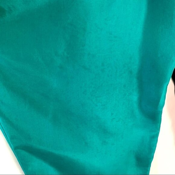 SECOND WIND VINTAGE SILK PANT LINED ELASTIC WAISTBAND HIGH RISE TROUSER WOMEN 10 - Picture 8 of 16